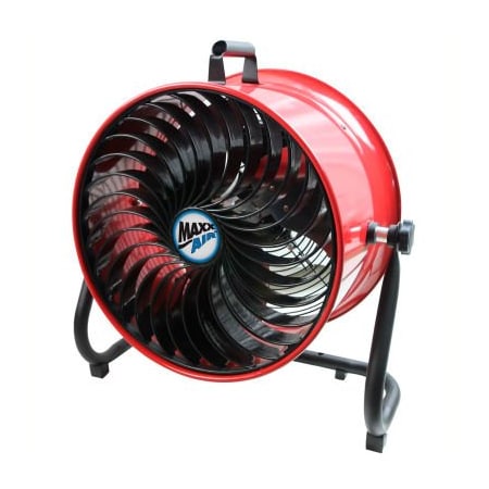 Ventamatic MaxxAir 16" Turbo Tilt Floor Fan, 3,000 CFM HVFF16T RED